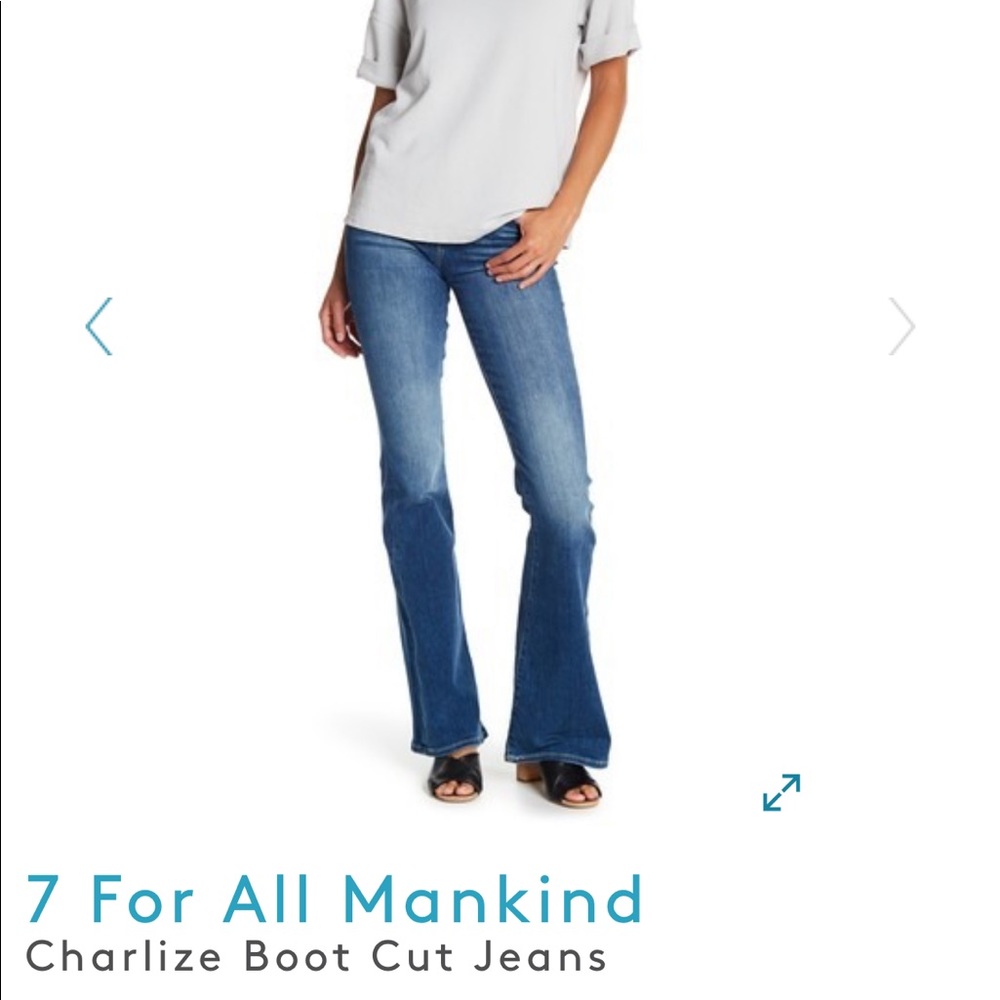 7 for all mankind boot cut Charlize jeans